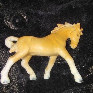 Vintage 1960's Japan Porcelain Palomino Horse Figurine